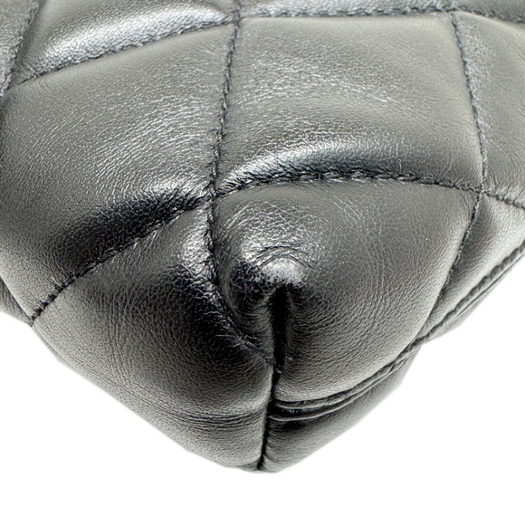 BALENCIAGA Quilted Leather Camera Bag Black 600325 Shoulder - Picture 9 of 14